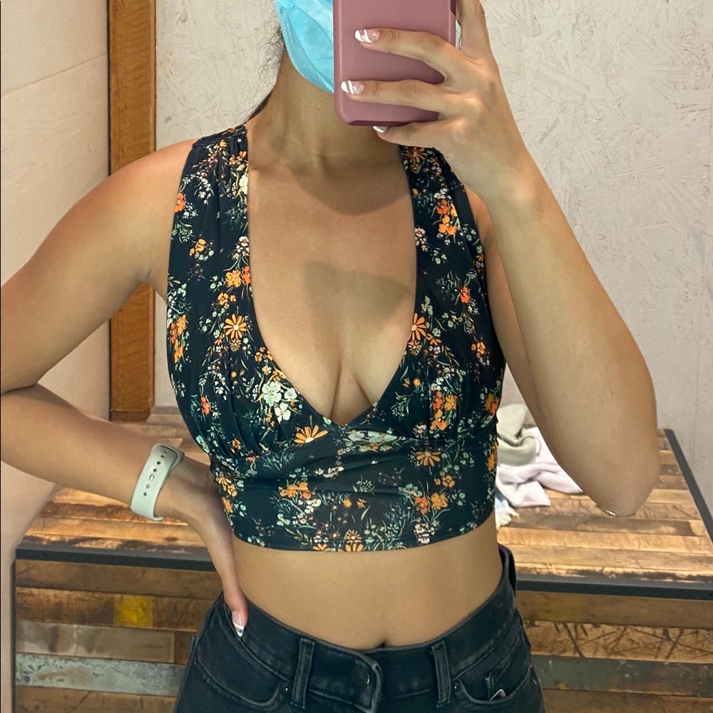 Urban Outfitters V neck floral top